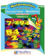 Remedial Math Series - Numbers Workbook - Grades 5 - 6 - Downloadable eBook
