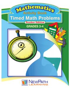 Timed Math Problems Series - Book 1 - Grades 3 - 4 - Downloadable eBook