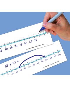Number Line 0-100, Laminated Set of 10